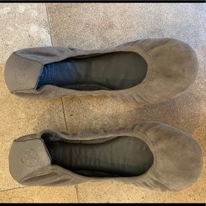 Grayish Taupe Tory Burch Ballet flats